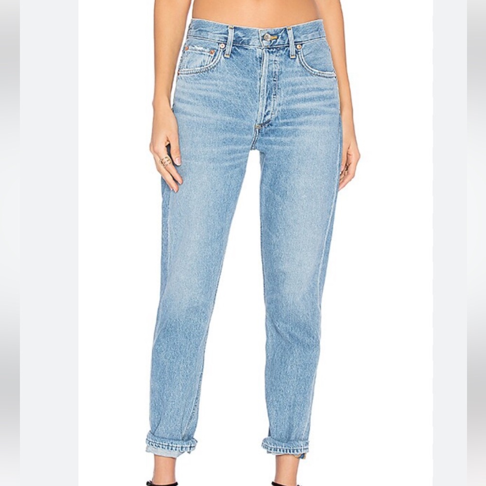 AGoldie Jamie High-Rise Premium Classic Jeans Brooklyn Style Women’s Size 24 USA